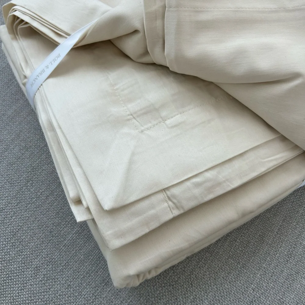 Boll & Branch NWT KING SIZE Signature hemmed Duvet set
